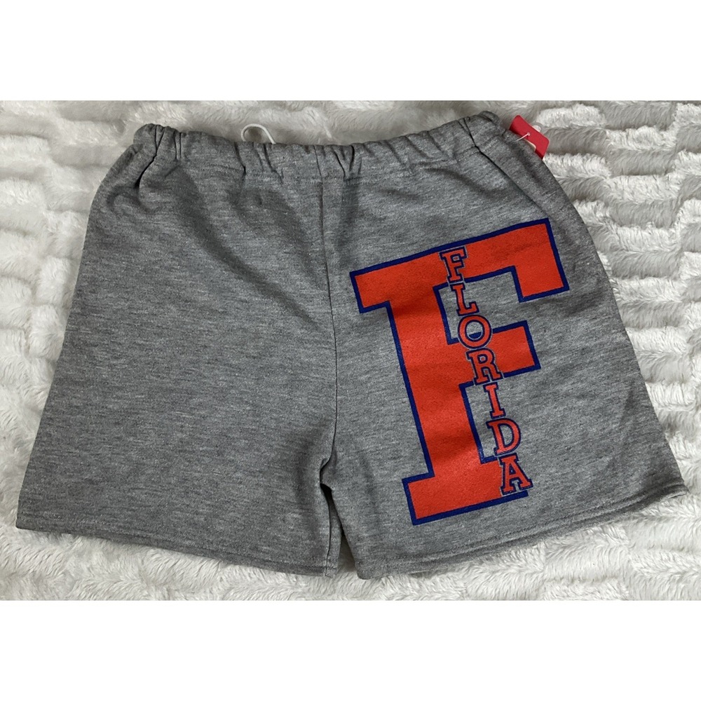 Florida Gators Vintage Mens Gray Large Shorts Dodger Tag Made In USA NWT Retro